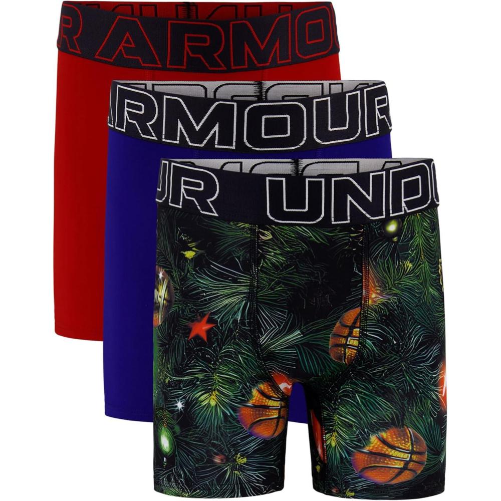 imageUnder Armour Boys Big Performance Boxer Briefs Lightweight ampamp Smooth Stretch FitRoyal