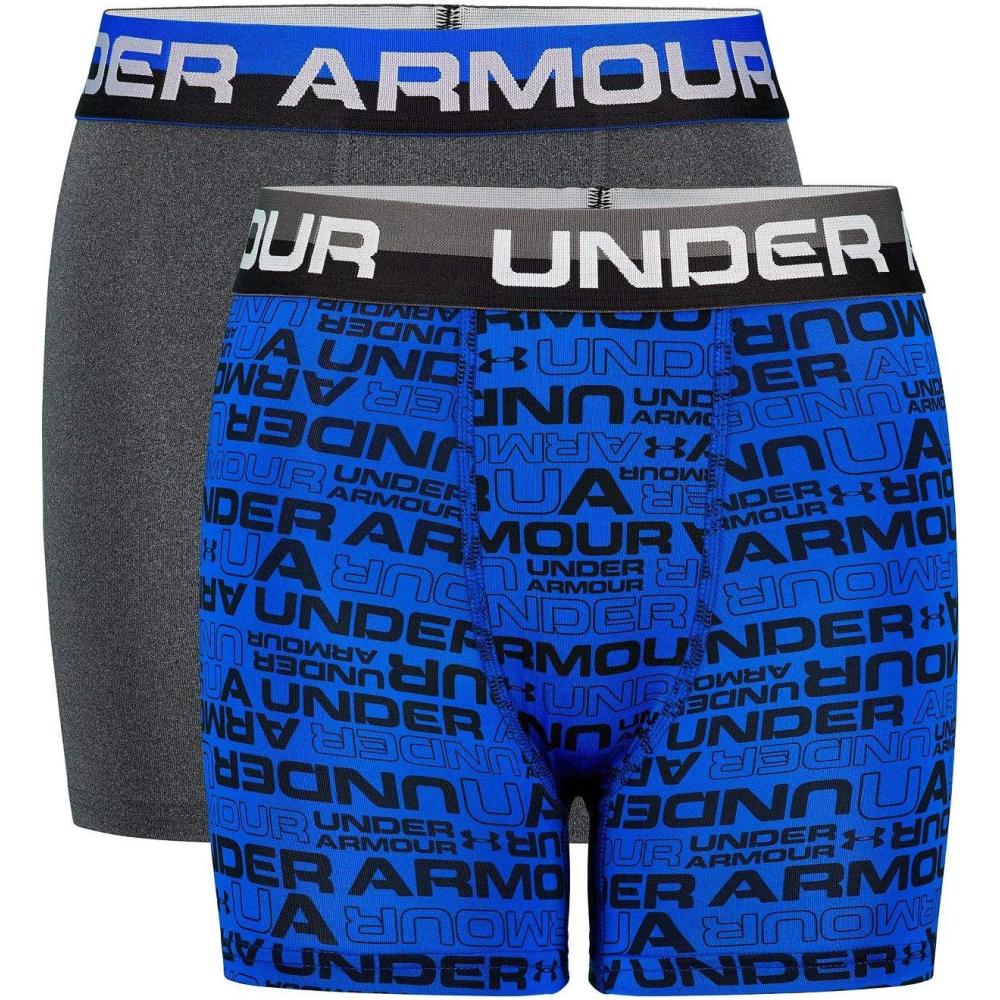imageUnder Armour Boys Big Performance Boxer Briefs Lightweight ampamp Smooth Stretch FitUltra Blue