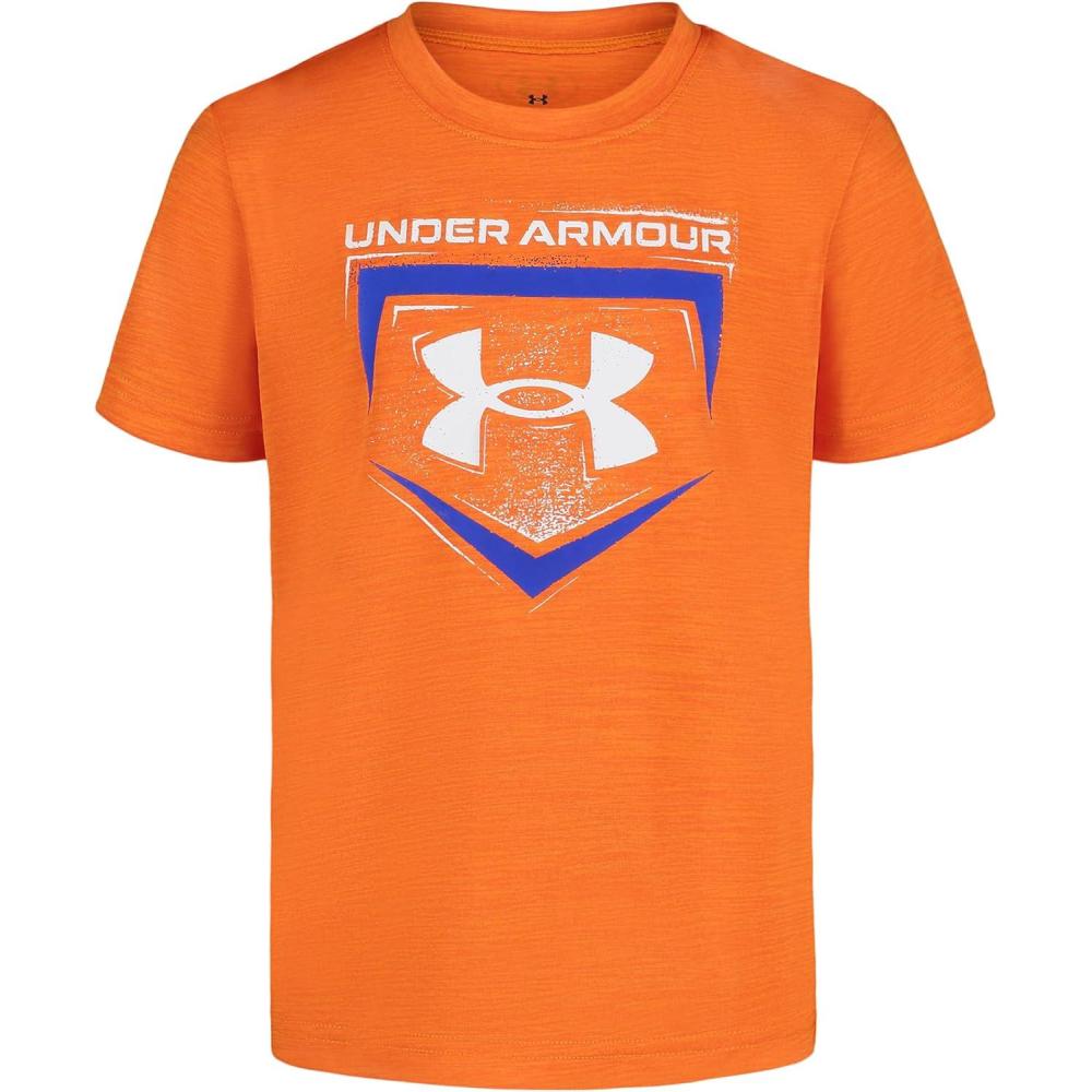imageUnder Armour Boys Boys Short Sleeve Shirt Crewneck Lightweight and BreathableAtomic Homeplate