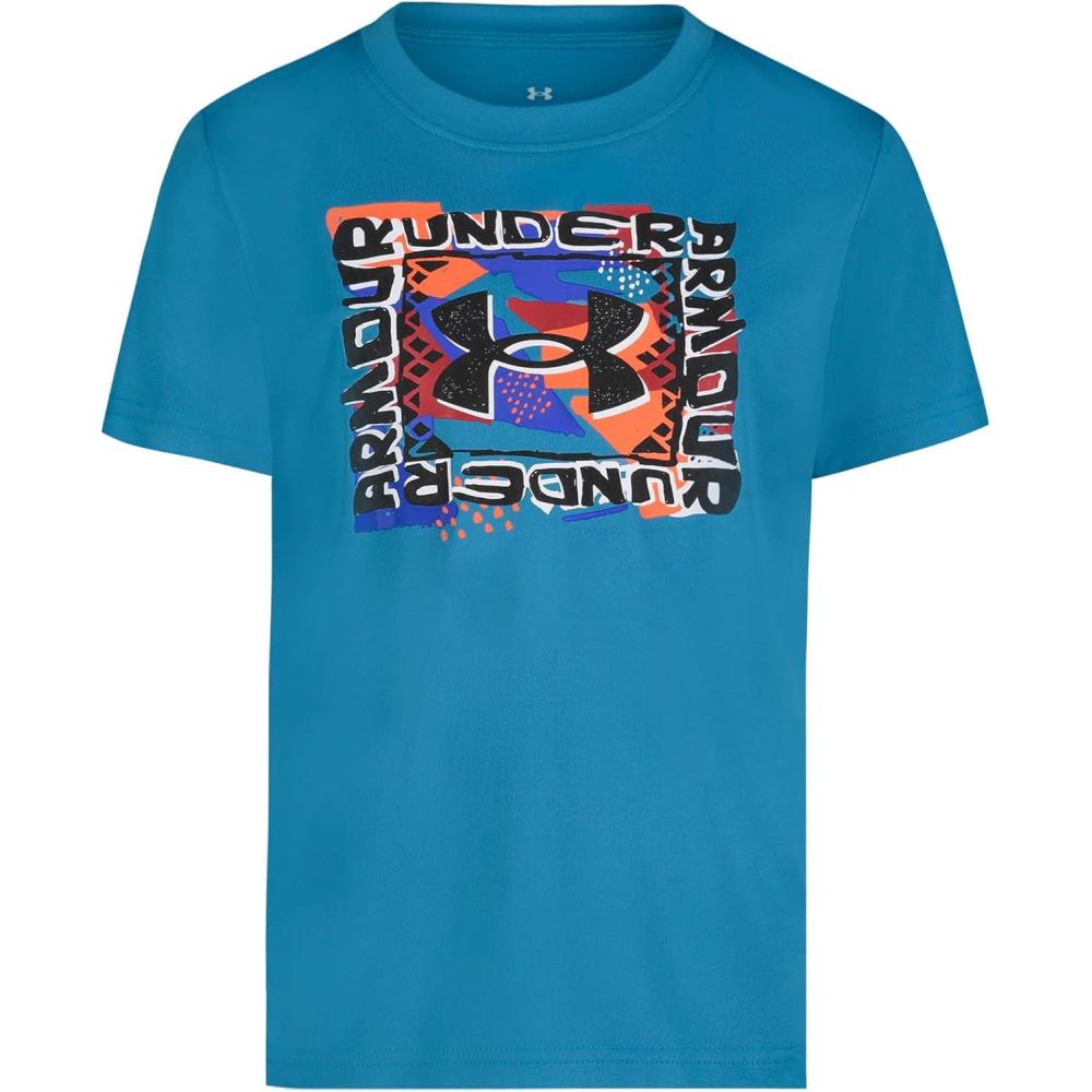 imageUnder Armour Boys Boys Short Sleeve Shirt Crewneck Lightweight and BreathableRed  Always Awesome Ss