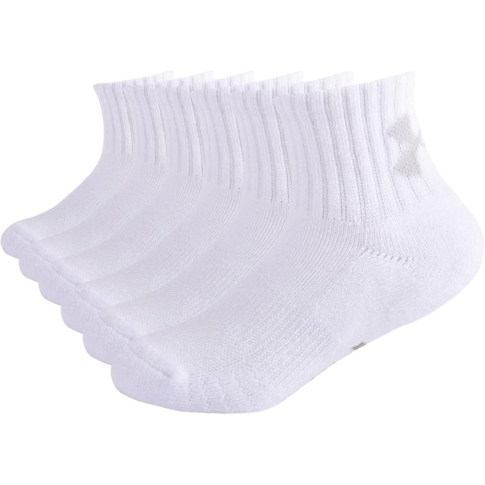 imageUnder Armour Boys Multi Pack Quarter SockWhite