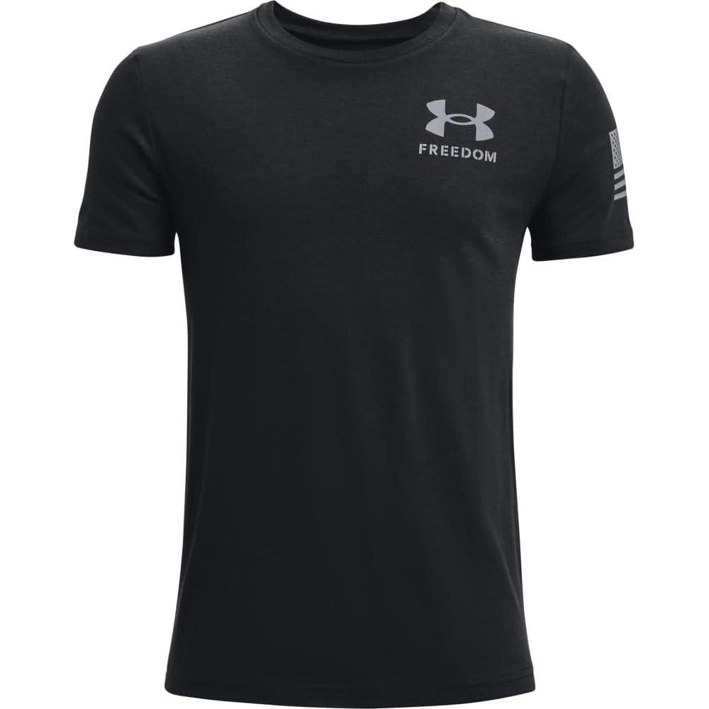 imageUnder Armour Boys New Freedom Flag TShirtBlack 001Steel
