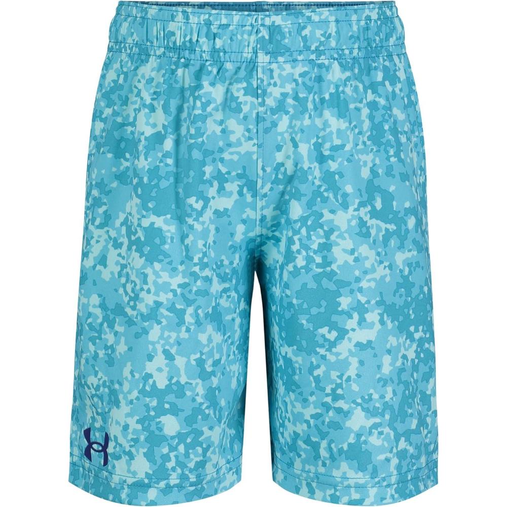 imageUnder Armour Boys Prototype Short Elastic Waistband Soft ampamp ComfortableBlue Surf Speckle