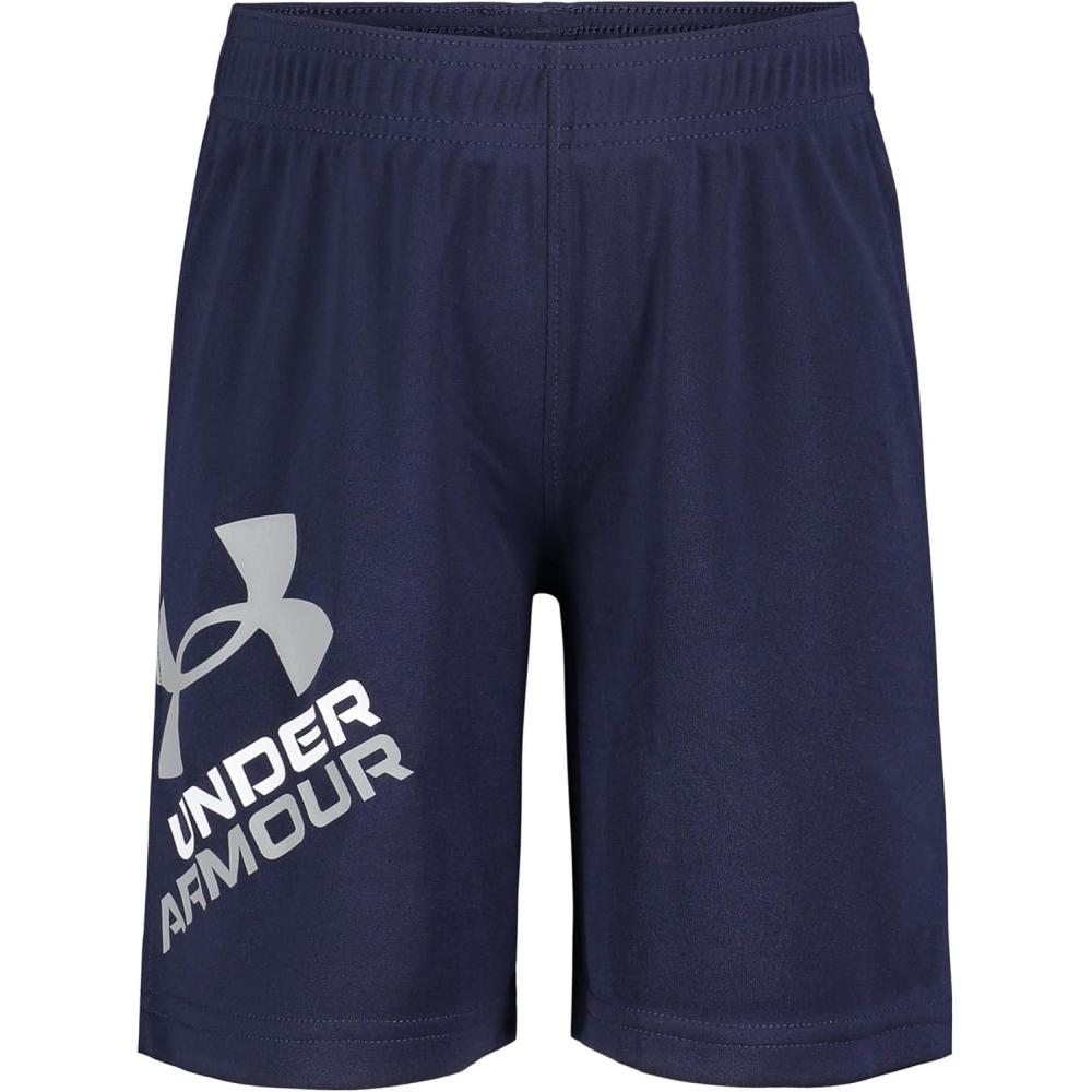 imageUnder Armour Boys Prototype Short Elastic Waistband Soft ampamp ComfortableMidnight Navy