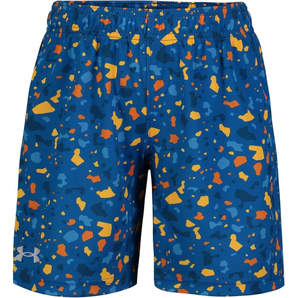 imageUnder Armour Boys Prototype Short Elastic Waistband Soft ampamp ComfortablePhoton BlueOrange