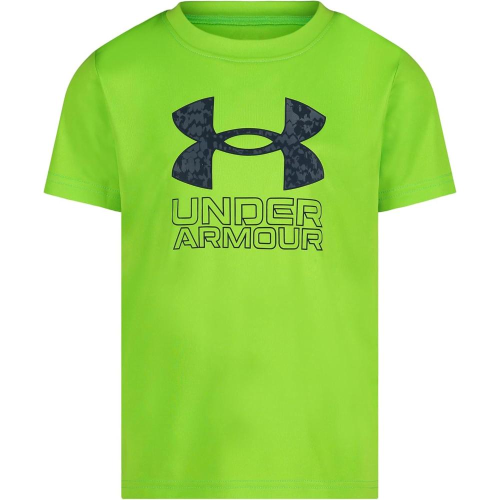 imageUnder Armour Boys Shirt Crewneck Lightweight and BreathableCyber Green