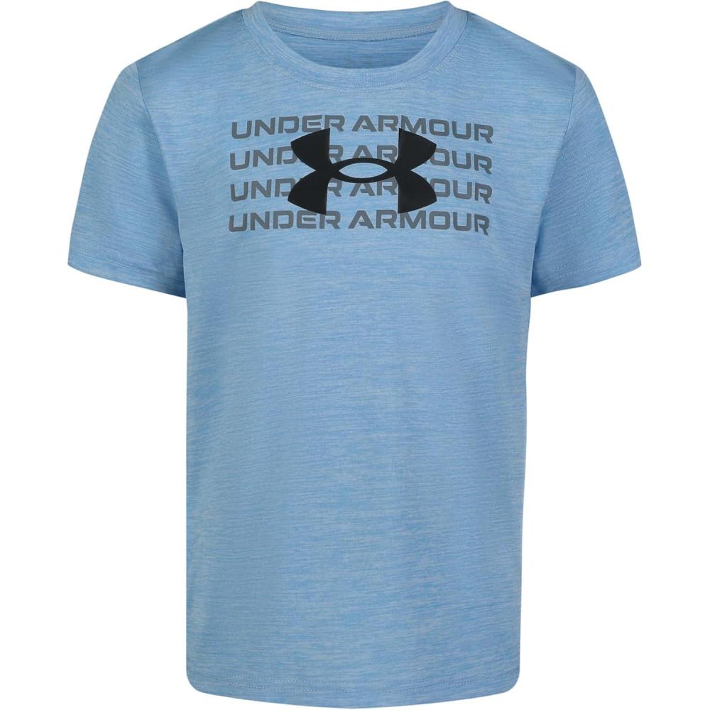 imageUnder Armour Boys Shirt Crewneck Lightweight and BreathableHorizon Blue Twist Tech
