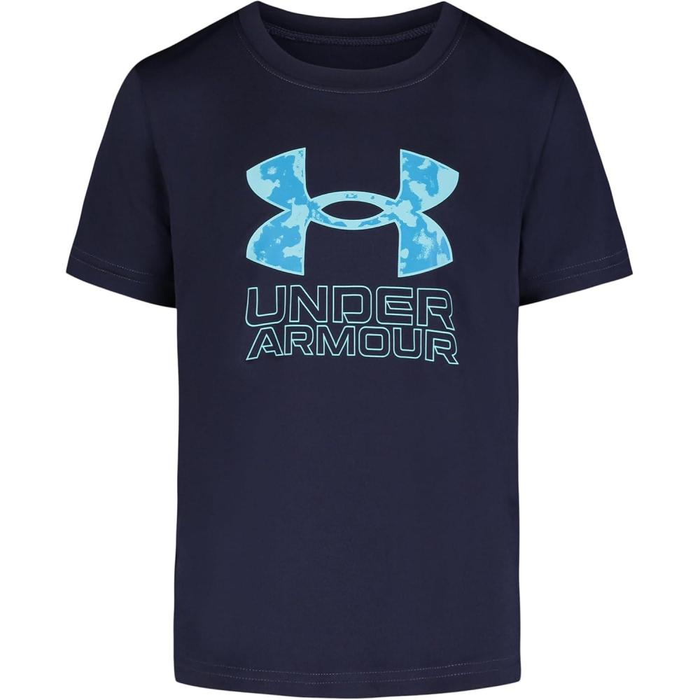 imageUnder Armour Boys Shirt Crewneck Lightweight and BreathableMidnight Navy Geode