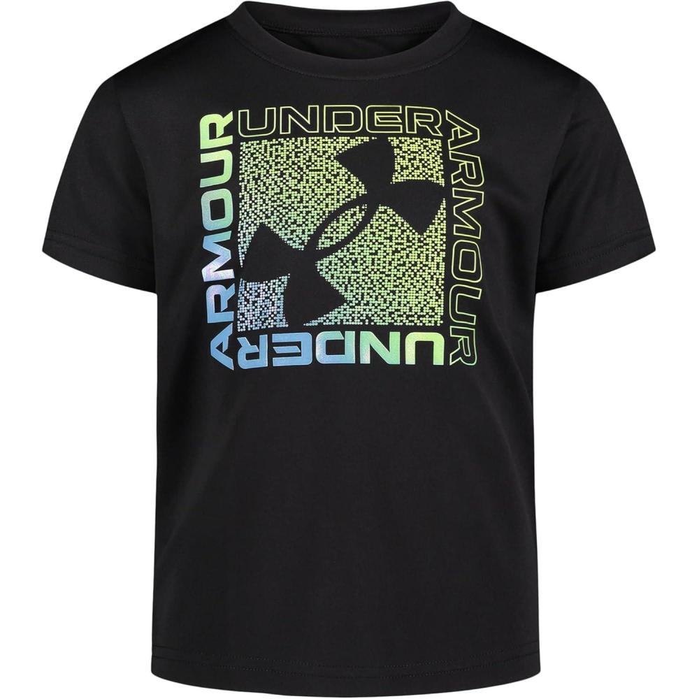 imageUnder Armour Boys Short Sleeve Shirt Crewneck Lightweight and BreathableBlack Iridescent