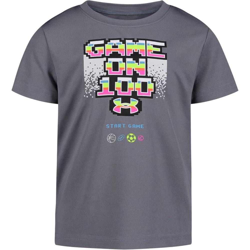 imageUnder Armour Boys Short Sleeve Shirt Crewneck Lightweight and BreathableGravel Game