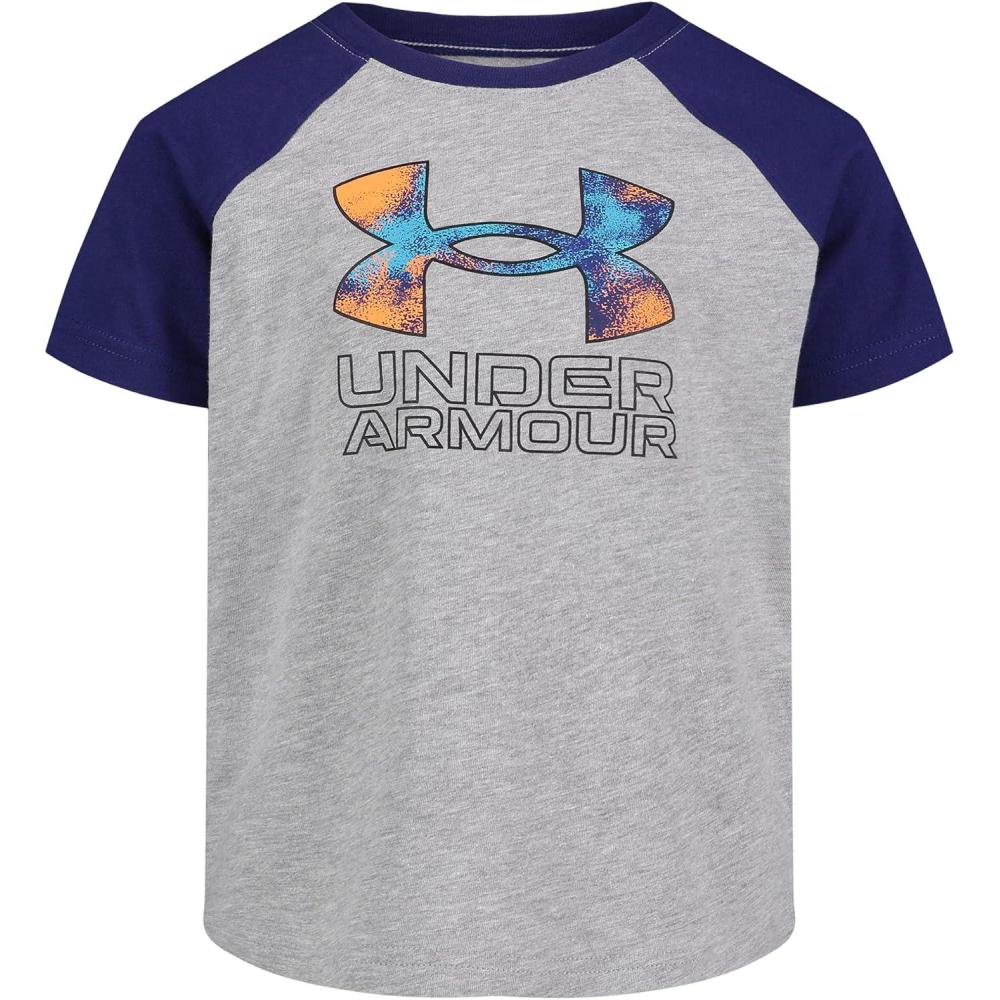 imageUnder Armour Boys Short Sleeve Shirt Crewneck Lightweight and BreathableMod Gray Sand Camo