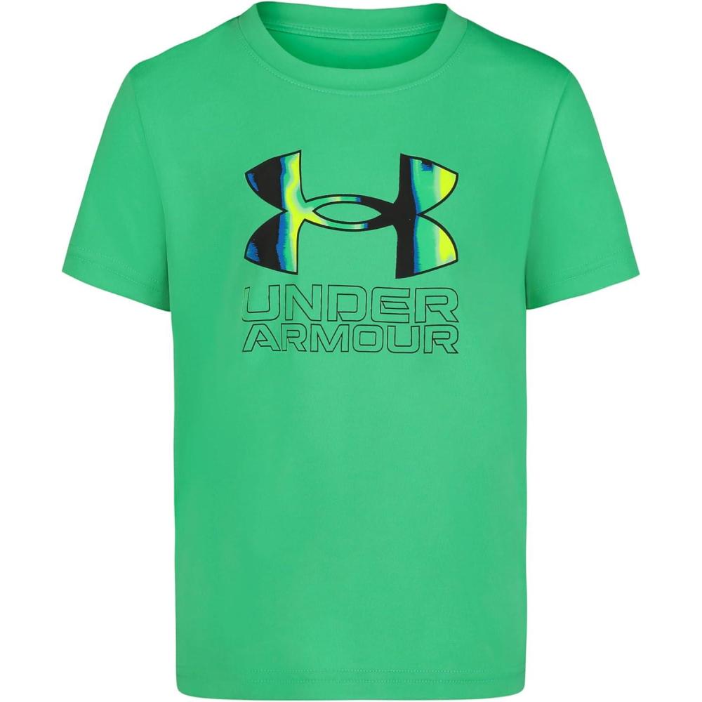 imageUnder Armour Boys Short Sleeve Shirt Crewneck Lightweight and BreathableVapor Green Mercury