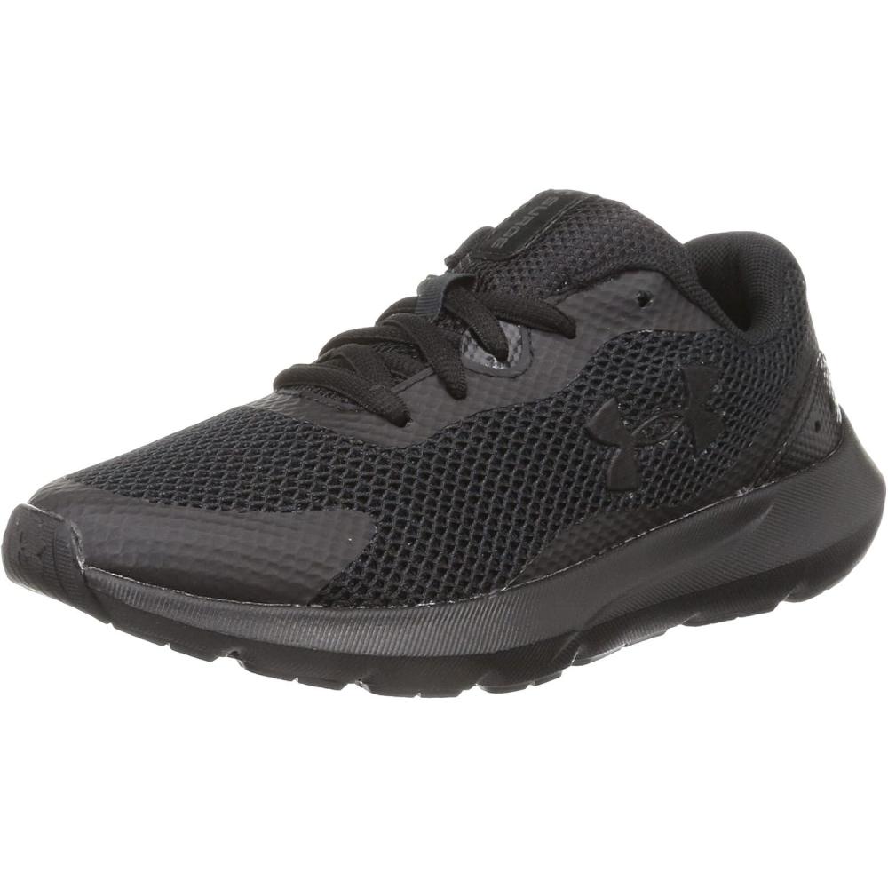imageUnder Armour Boys Surge 3 Running ShoeBlack 002Black