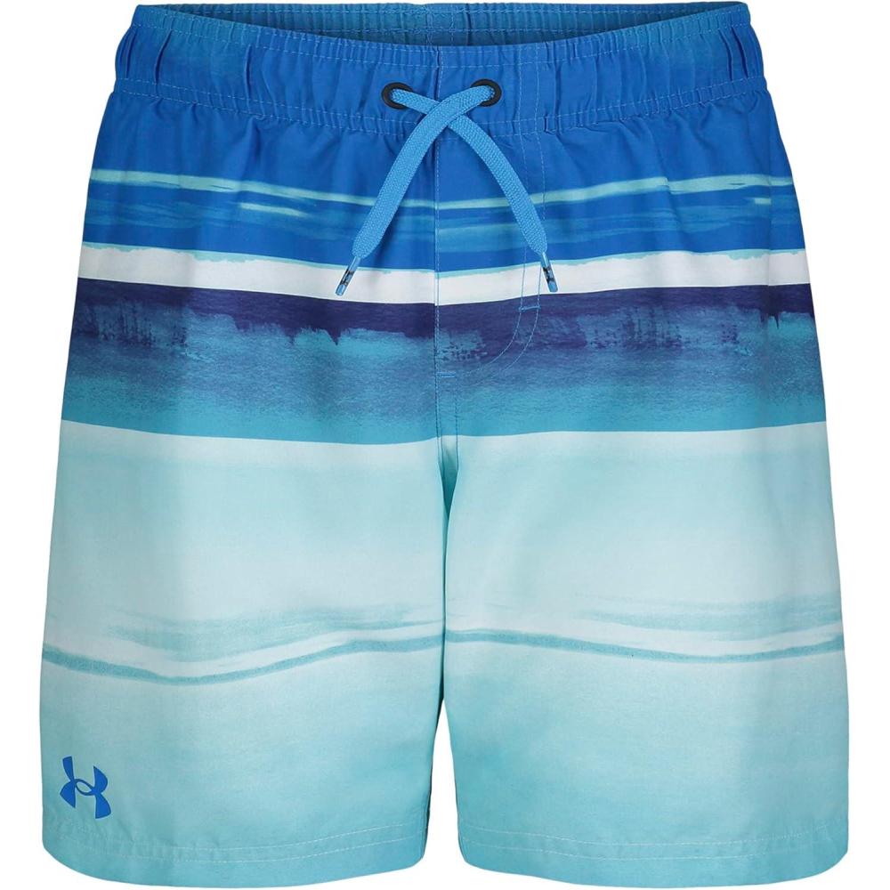imageUnder Armour Boys Swim Trunk Shorts Lightweight ampamp Water Repelling Quick Dry MaterialBlue Circuit Horizon