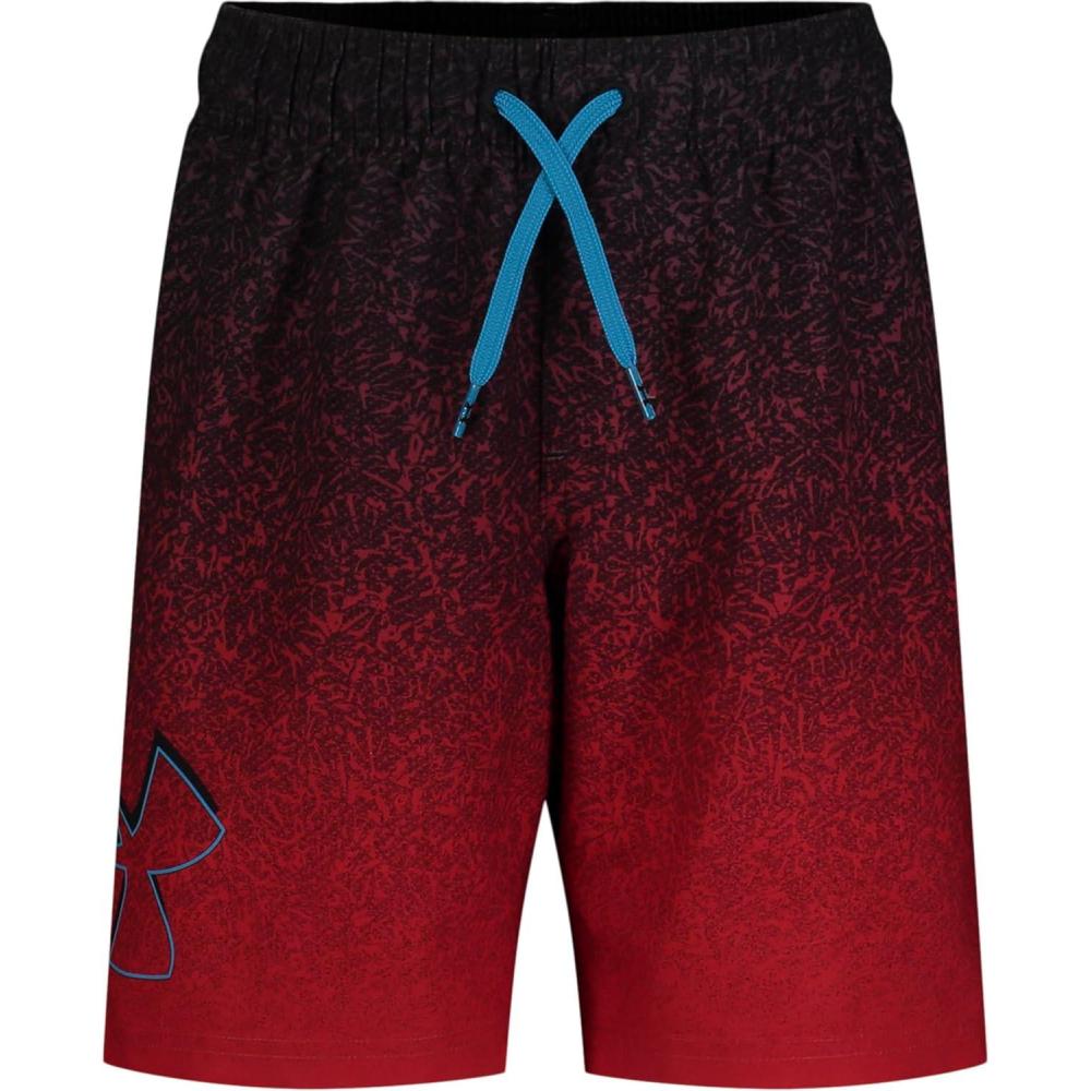imageUnder Armour Boys Swim Trunk Shorts Lightweight ampamp Water Repelling Quick Dry MaterialTipped Red