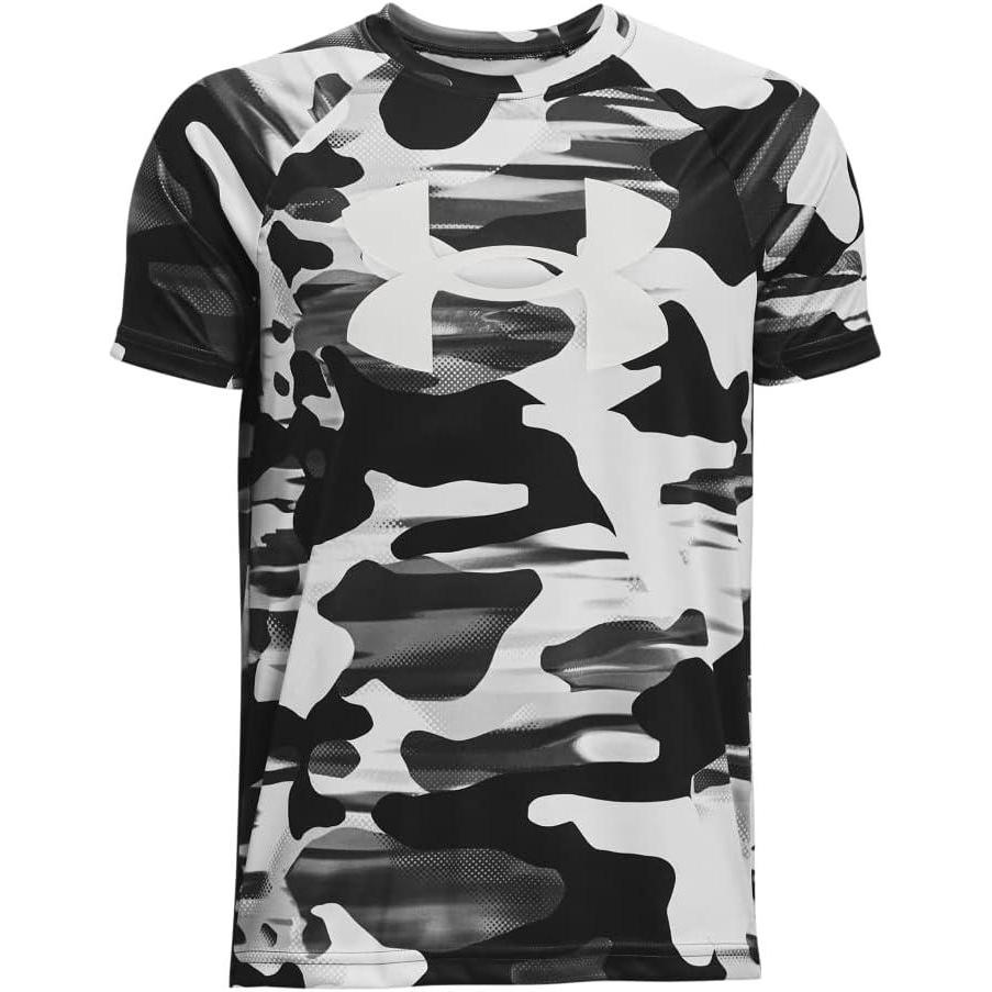 imageUnder Armour Boys Tech Big Logo Printed ShortSleeve TShirt006 Black   White