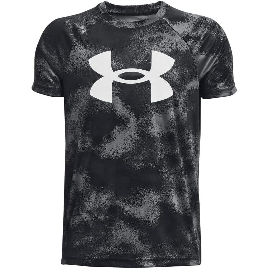 imageUnder Armour Boys Tech Big Logo Printed ShortSleeve TShirt007 Black   White