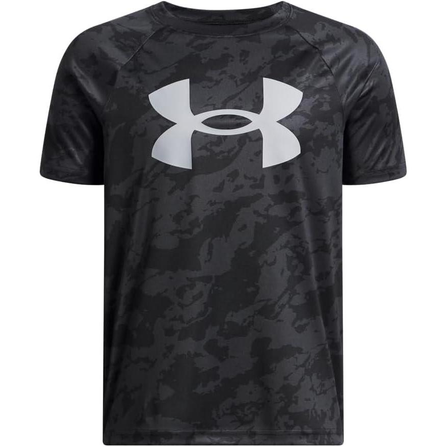 imageUnder Armour Boys Tech Big Logo Printed ShortSleeve TShirt020 Black   Mod Gray