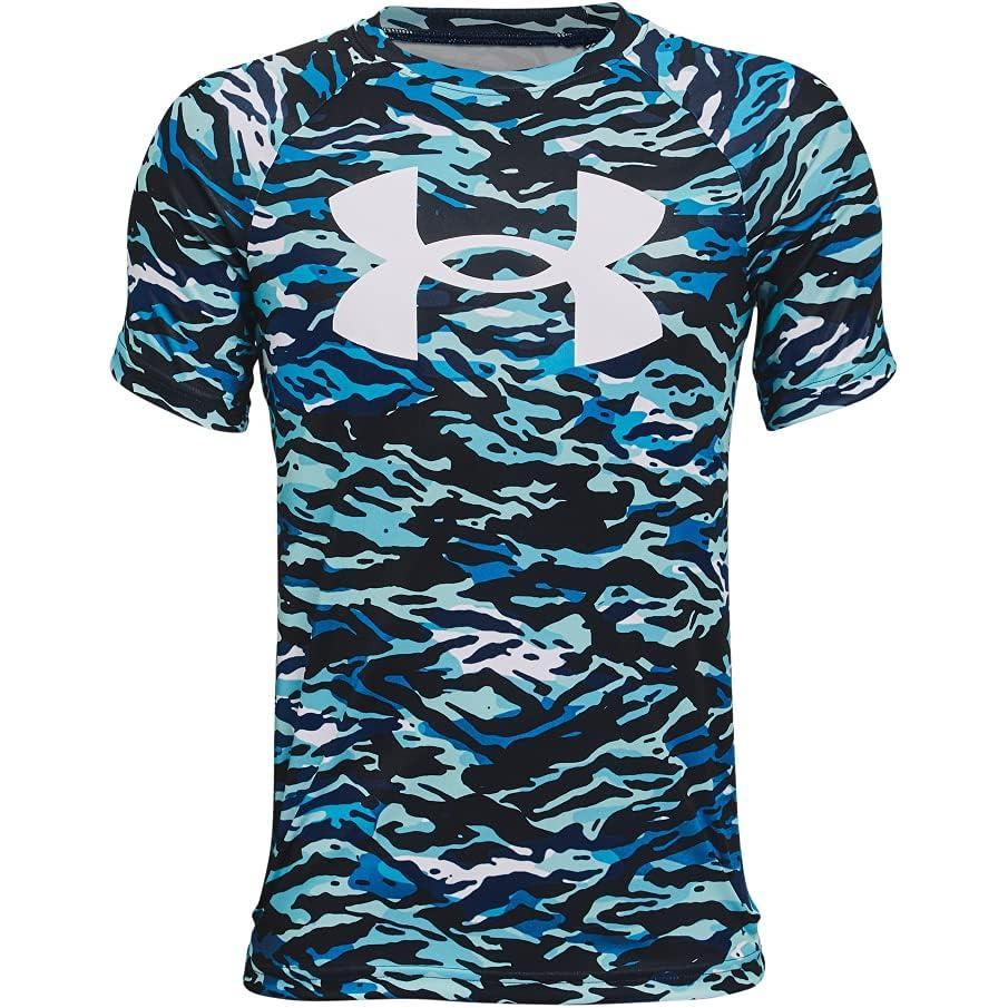 imageUnder Armour Boys Tech Big Logo Printed ShortSleeve TShirtAcademy 409White