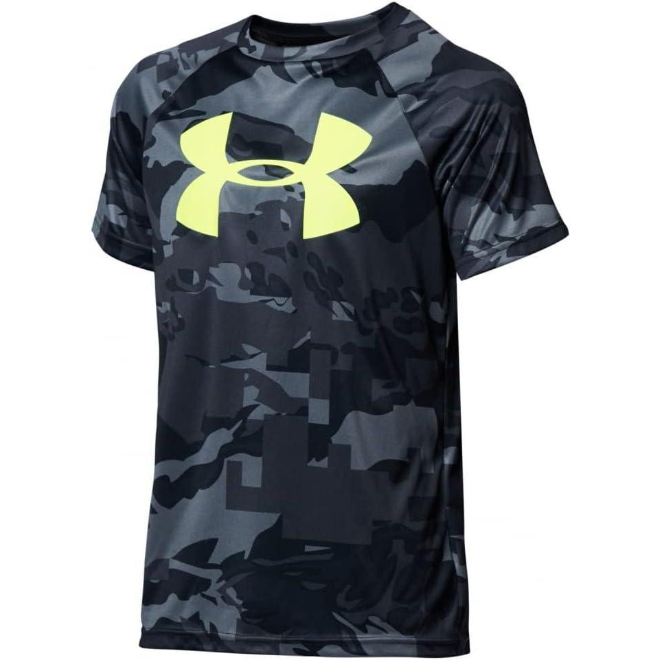 imageUnder Armour Boys Tech Big Logo Printed ShortSleeve TShirtBlack 002White