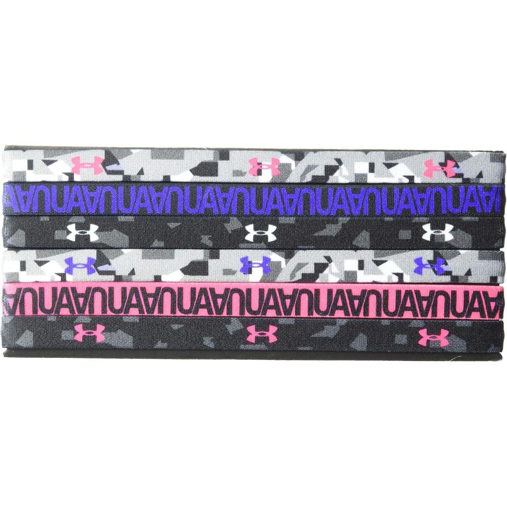 imageUnder Armour Girls Graphic Headbands 6PackBlack 011Penta Pink