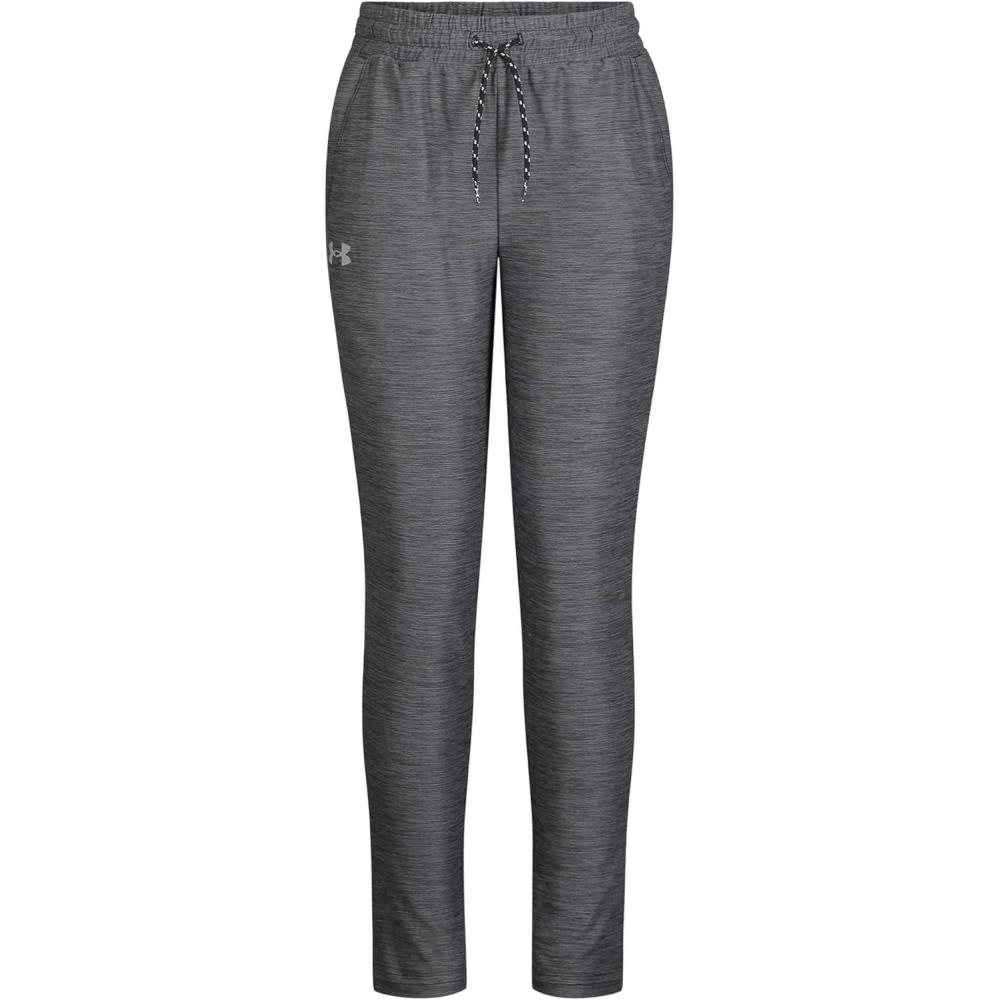 imageUnder Armour Girls Outdoor Pants Lightweight 4Way Stretch Fabric ampamp Drawstring ClosurePitch Gray Twist Knit