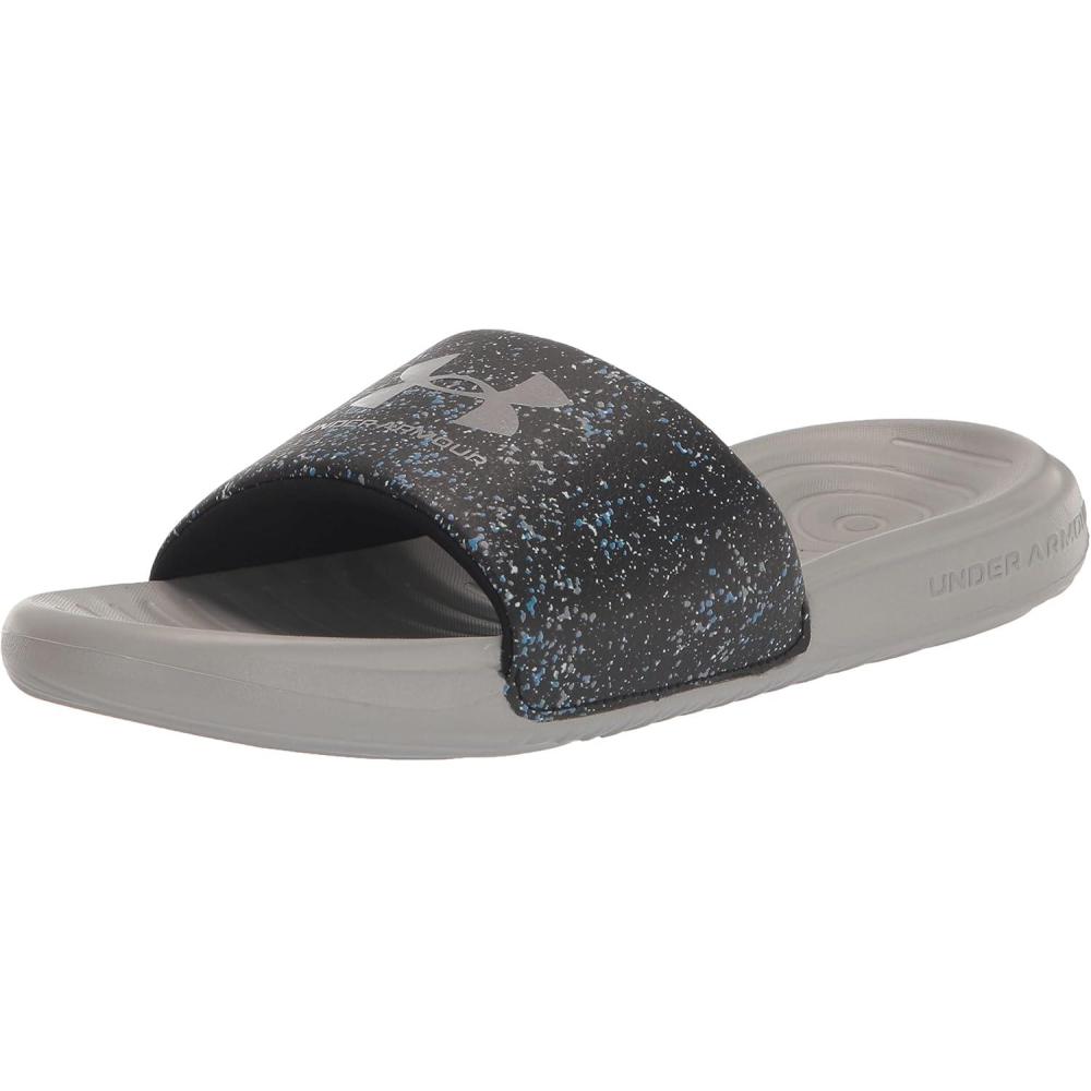 imageUnder Armour UnisexChild Ansa Graphic Slide Sandal007 BlackTinMetallic Tin