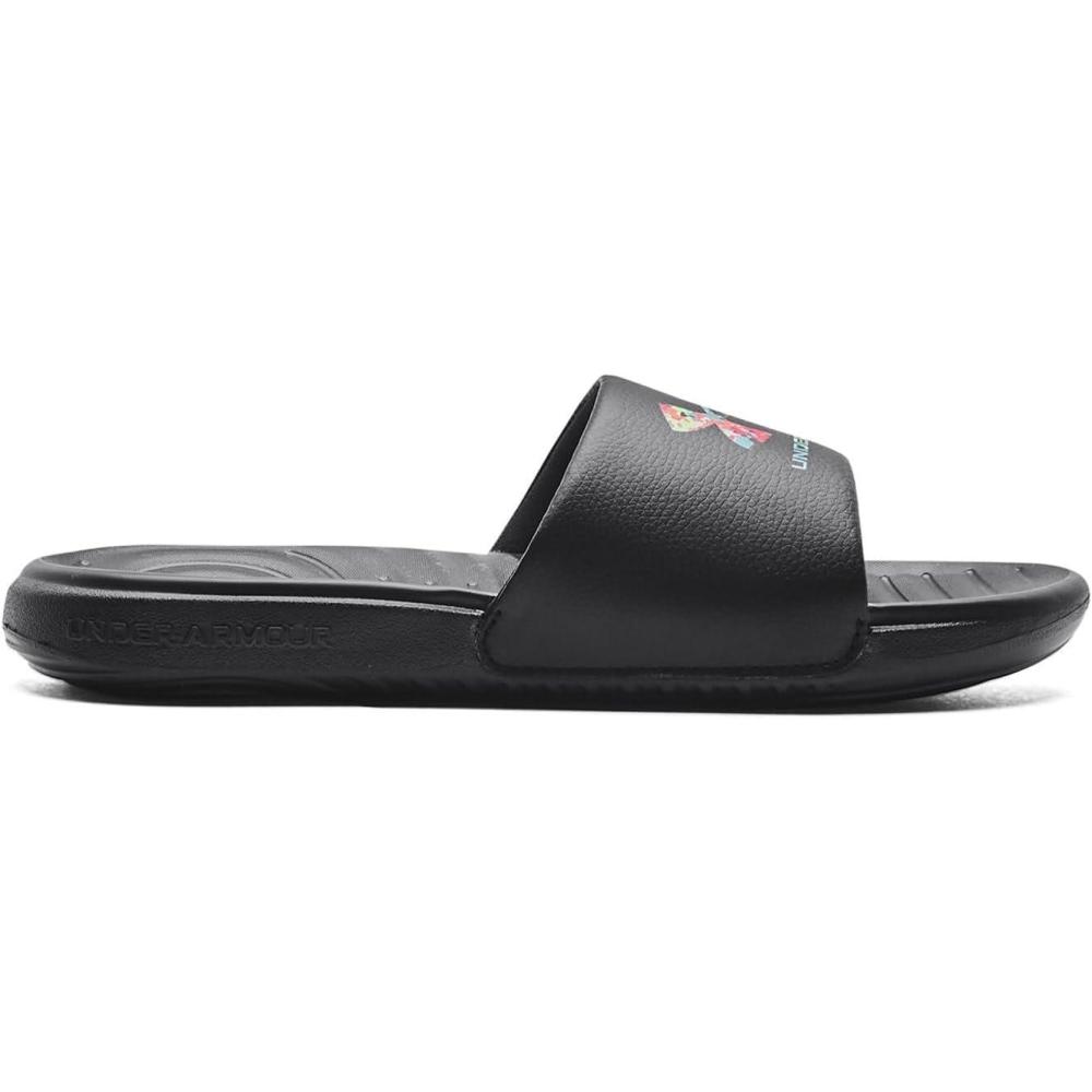 imageUnder Armour UnisexChild Ansa Graphic Slide SandalBlack 002Electro Pink