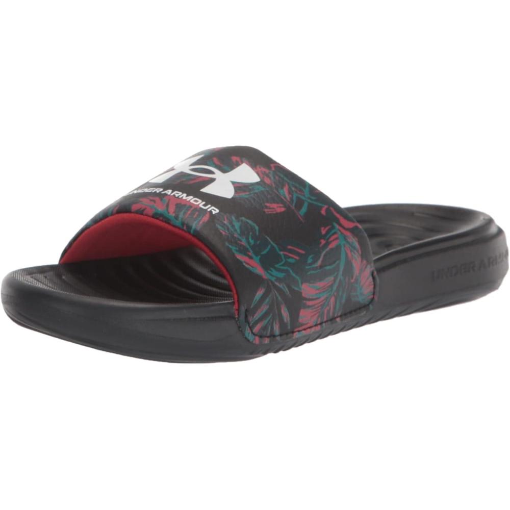 imageUnder Armour UnisexChild Ansa Graphic Slide SandalBlack 006White