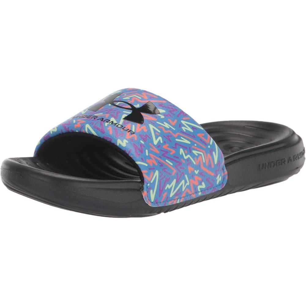 imageUnder Armour UnisexChild Ansa Graphic Slide SandalWater 402Black