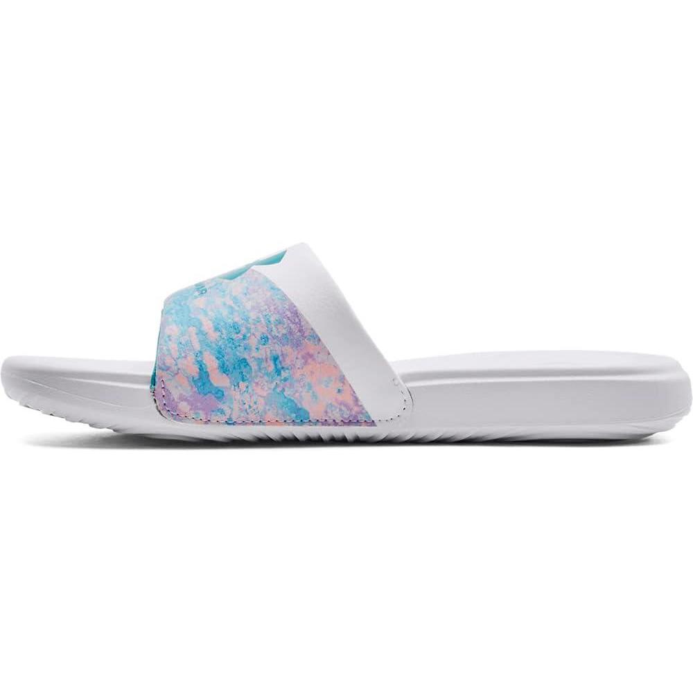 imageUnder Armour UnisexChild Ansa Graphic Slide SandalWhite 101Cloudless Sky