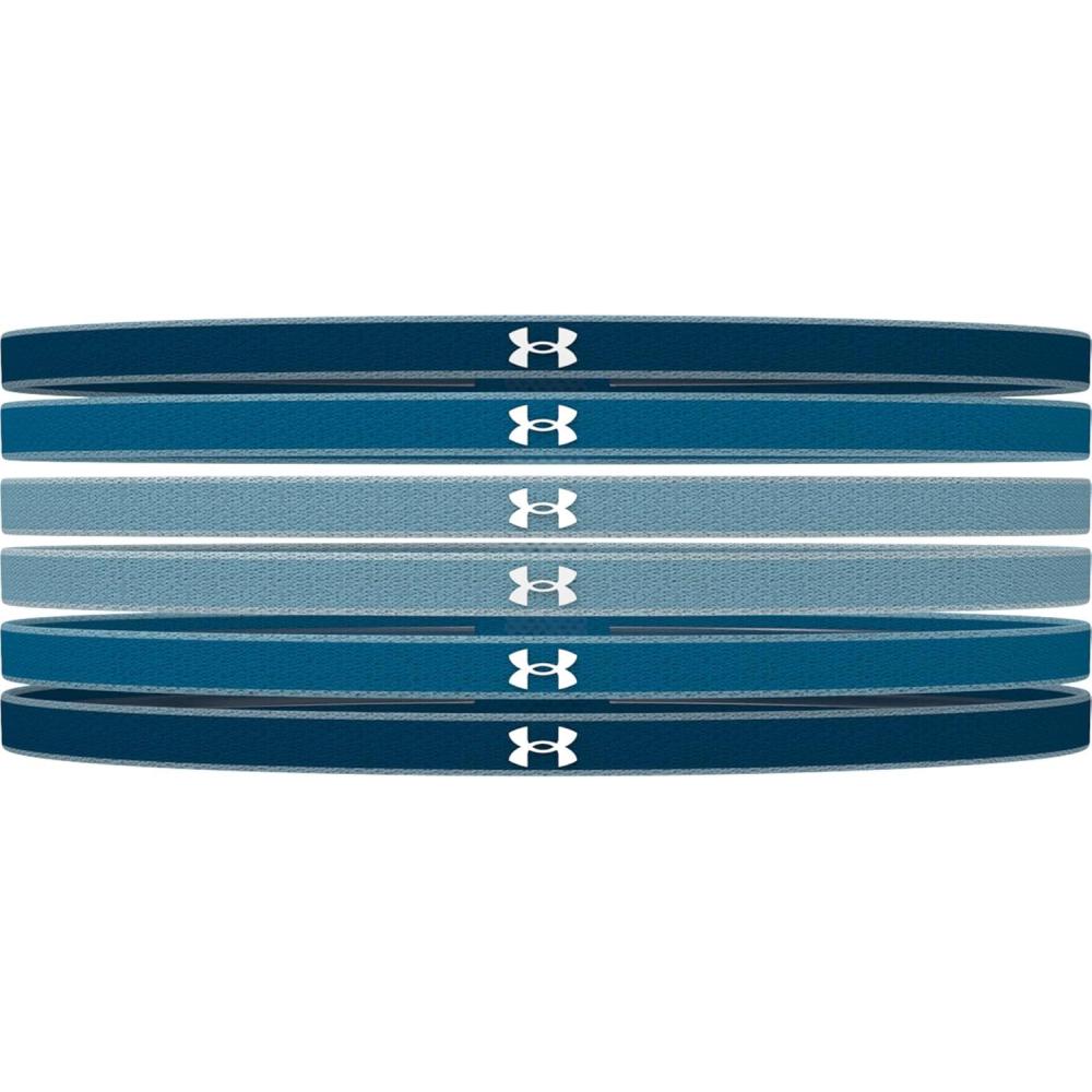 imageUnder Armour Womens Mini Athletic Headbands 6Pack426 Varsity Blue  Cosmic Blue  White
