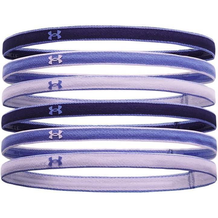 imageUnder Armour Womens Mini Athletic Headbands 6Pack468 Sonar Blue  Baja Blue  Baja Blue