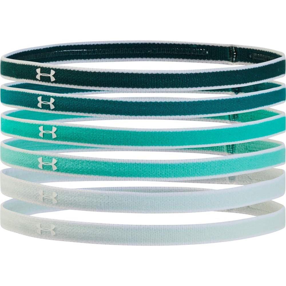 imageUnder Armour Womens Mini Athletic Headbands 6PackBlackout Teal 461White