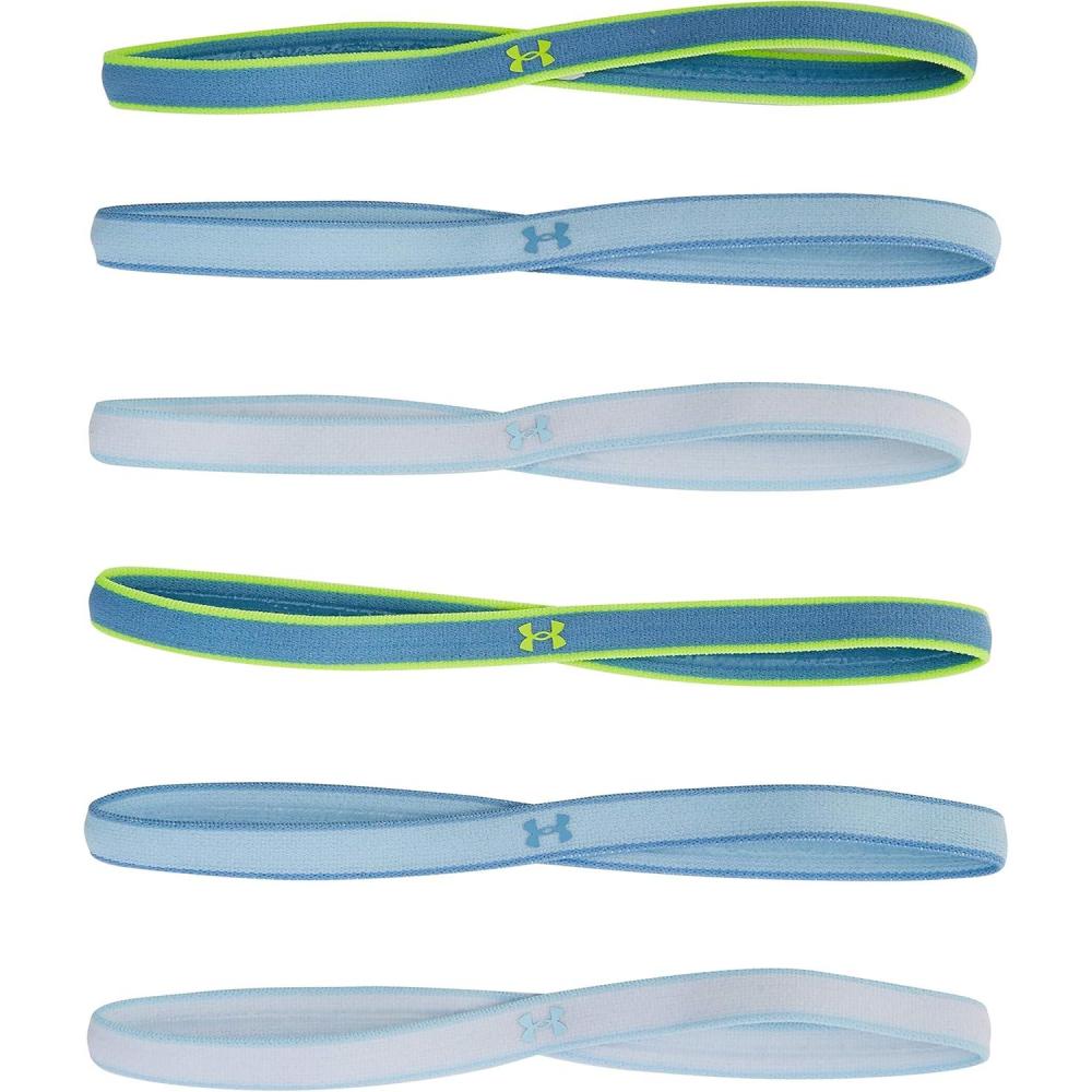imageUnder Armour Womens Mini Athletic Headbands 6PackBoho Blue 451HighVis Yellow