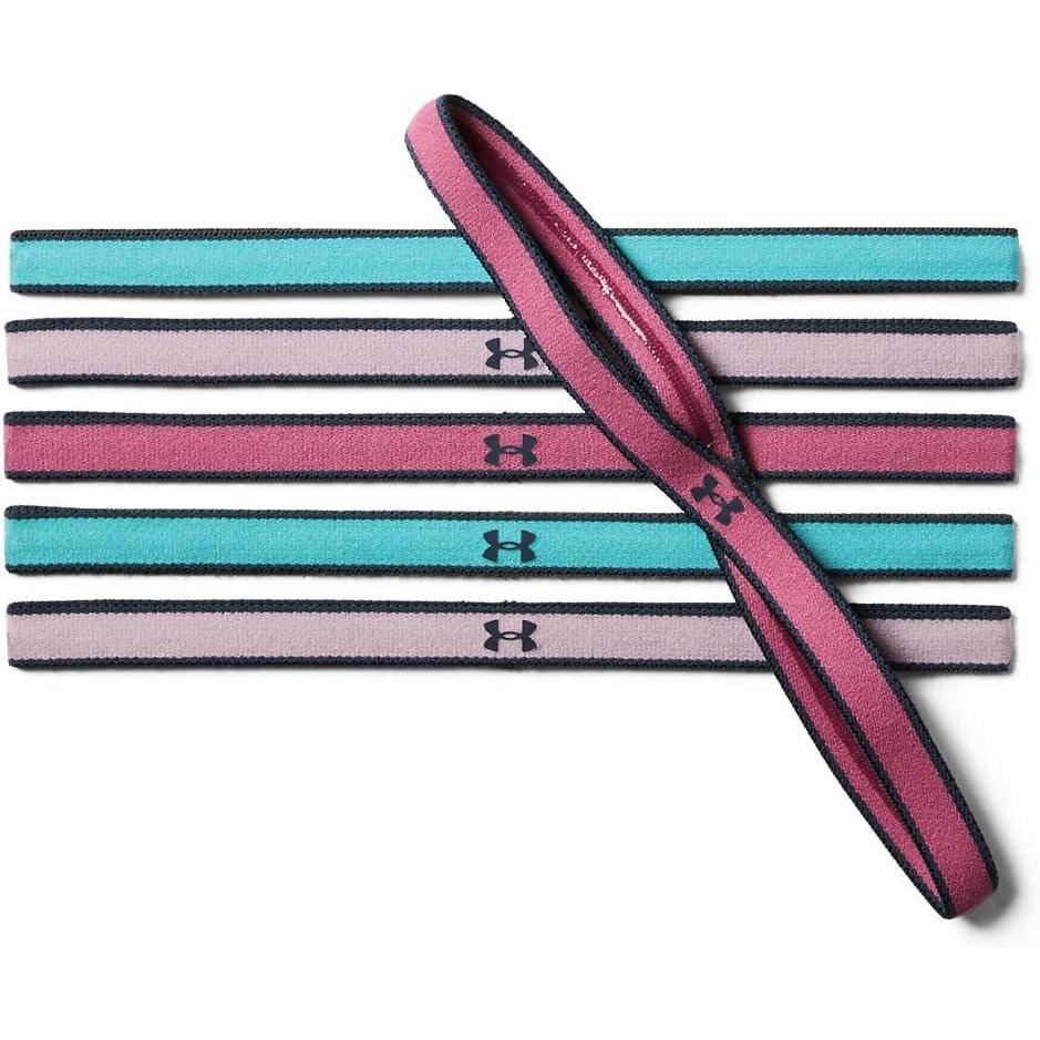 imageUnder Armour Womens Mini Athletic Headbands 6PackPacers PinkDownpour Gray