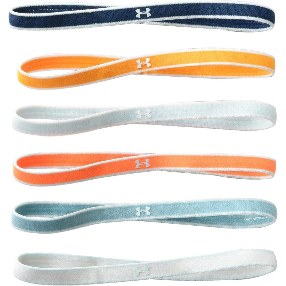 imageUnder Armour Womens Mini Athletic Headbands 6PackTrue Ink 918Rift Blue