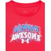 imageUnder Armour Boys Classic Core Logo TShirt Wordmark Print ampamp Baseball Designs Crew NeckRed  Always Awesome Ss