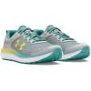 imageUnder Armour Boys Grade School Assert 10103 Halo GrayRadial TurquoiseSonic Yellow