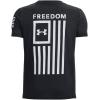 imageUnder Armour Boys New Freedom Flag TShirt002 Black   White