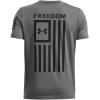 imageUnder Armour Boys New Freedom Flag TShirt025 Castlerock   Black