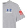 imageUnder Armour Boys New Freedom Flag TShirt036 Steel Light Heather   Red