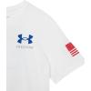 imageUnder Armour Boys New Freedom Flag TShirt100 White   Red