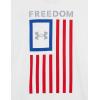 imageUnder Armour Boys New Freedom Flag TShirt100 White   Red