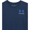 imageUnder Armour Boys New Freedom Flag TShirt408 Academy  Steel  Red