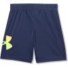 imageUnder Armour Boys Prototype Short Elastic Waistband Soft ampamp ComfortableGradient Striker Short  Midnight Navy