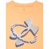 imageUnder Armour Boys Shirt Crewneck Lightweight and BreathableBlaze Orange  Tech Logo Tilt Ss