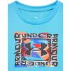 imageUnder Armour Boys Shirt Crewneck Lightweight and BreathableEther Blue  Tech Sketch Logo Ss