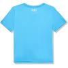 imageUnder Armour Boys Shirt Crewneck Lightweight and BreathableEther Blue  Tech Sketch Logo Ss