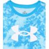 imageUnder Armour Boys Shirt Crewneck Lightweight and BreathableEther Blue Half Tone Logo